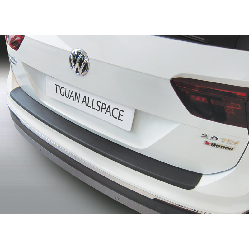 RGM, Rear bumper protector, ABS plastic, fits Volkswagen Tiguan II Allspace 4x4 2018- Black