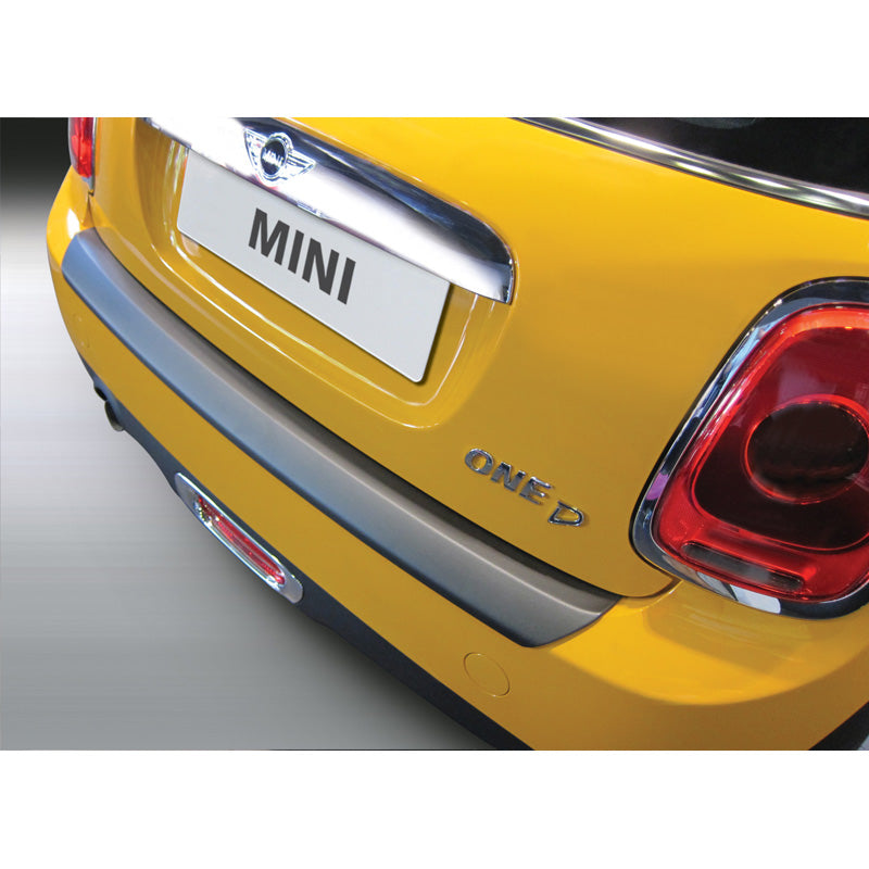 RGM, Rear bumper protector, ABS plastic, fits Mini One/Cooper+S F56 3 doors 3/2014-2/2021 & Cabrio F57 2014-2021 & Mini F56 Electric 2021- Black