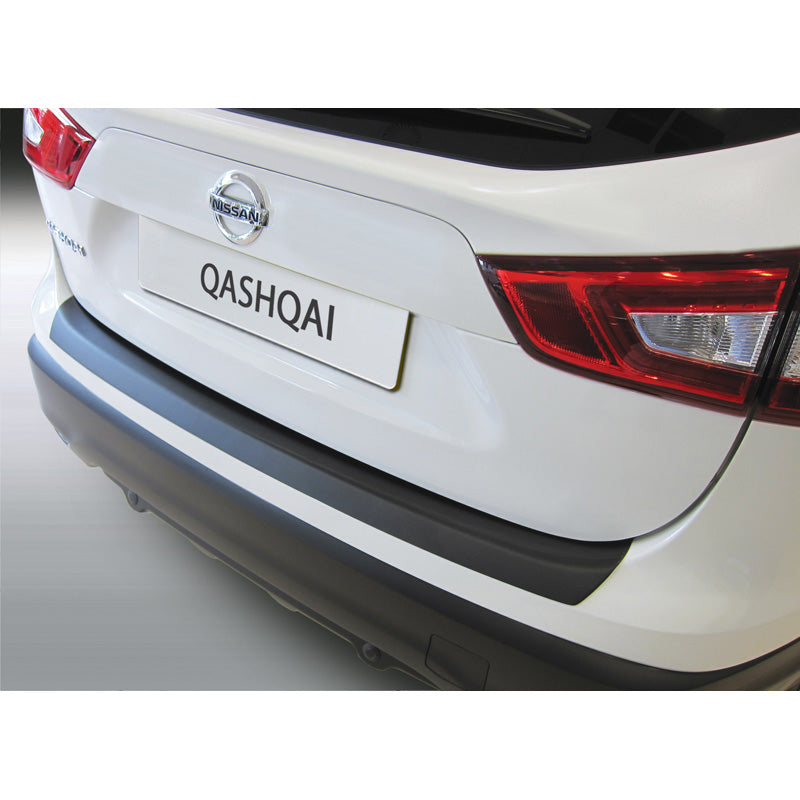 RGM, protection de pare-chocs arrière, plastique ABS, compatible avec Nissan Qashqai 3/2014-7/2017 Noir