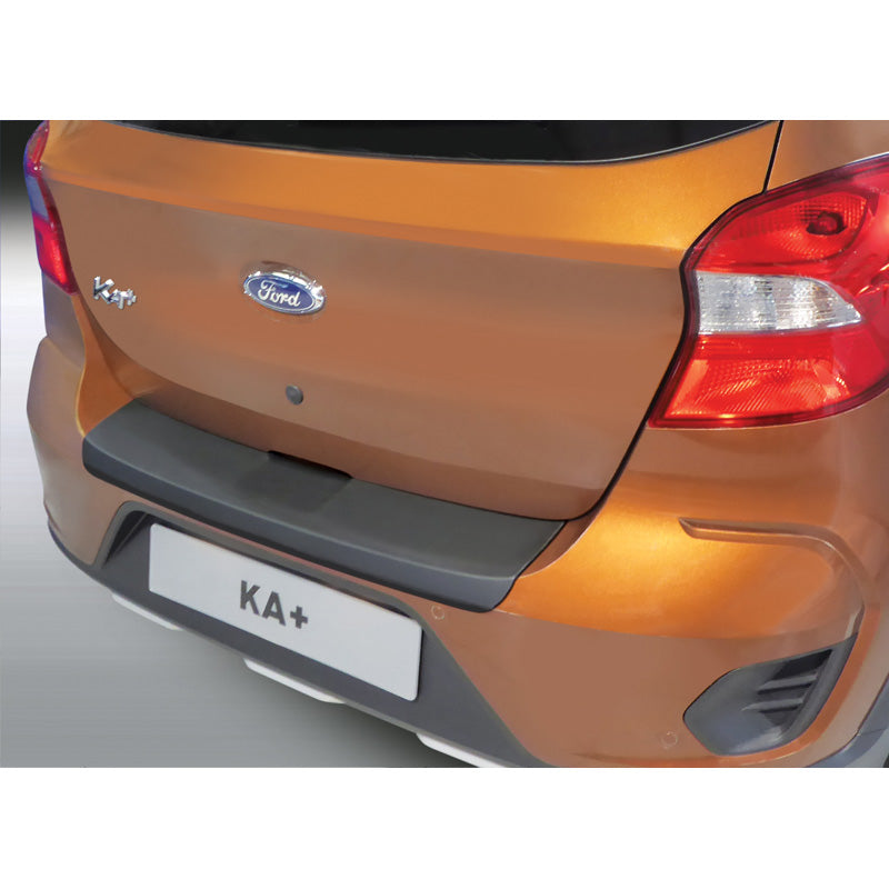RGM, Protection de pare-chocs arrière, plastique ABS, convient à Ford Ka+ Active 3/2018- Noir