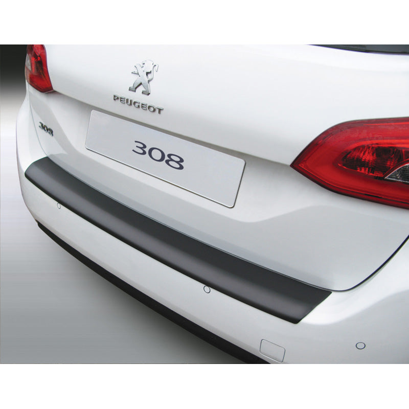 RGM, Protecteur de pare-chocs arrière, plastique ABS, convient à Peugeot 308 SW 5/2014- Black