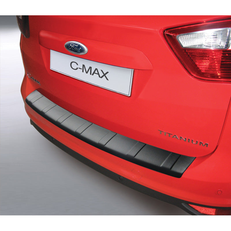 RGM, Protecteur de pare-chocs arrière, plastique ABS, convient à Ford C-Max 2011-2015 'Ribbed' Black