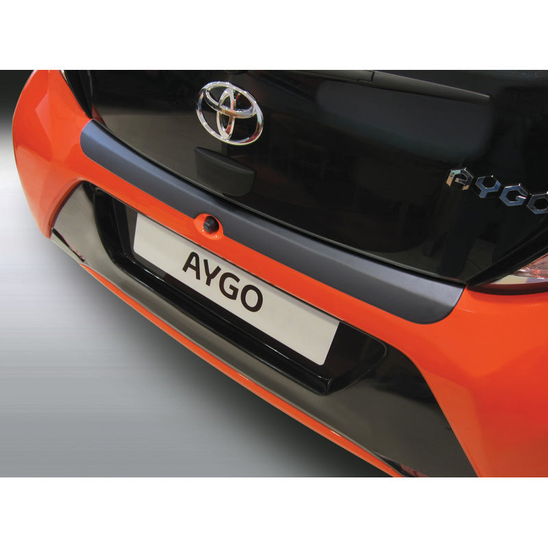 RGM, Rear bumper protector, ABS plastic, fits Toyota Aygo 3/5 doors 7/2014- Black