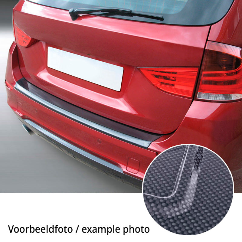 RGM, Rear Bumper Protector, ABS plastic, fits Ford Ecosport Facelift 2018- Carbon Look 'Ribbed'