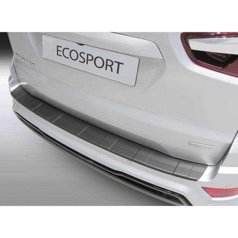 RGM, Rear Bumper Protector, ABS plastic, fits Ford Ecosport Facelift 2018- Black 'Ribbed'