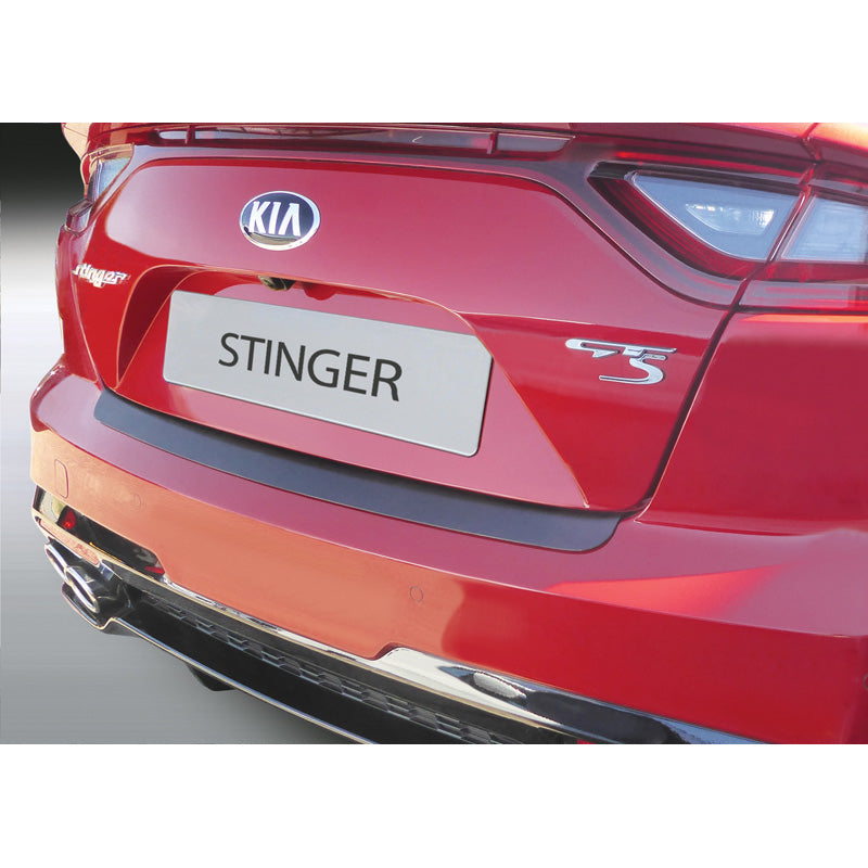 RGM, Rear bumper protector, ABS plastic, fits Kia Stinger 2018- Black