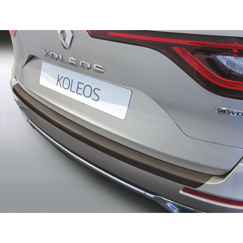 RGM, Protecteur de pare-chocs arrière, plastique ABS, compatible avec Renault Koleos II 2016-2019 Noir