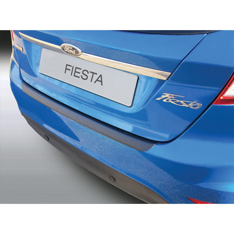 RGM, Rear Bumper Protector, ABS plastic, Black, Fits Ford Fiësta MK7 3/5-door (10/2008-6/2017), 'Custom-fit'