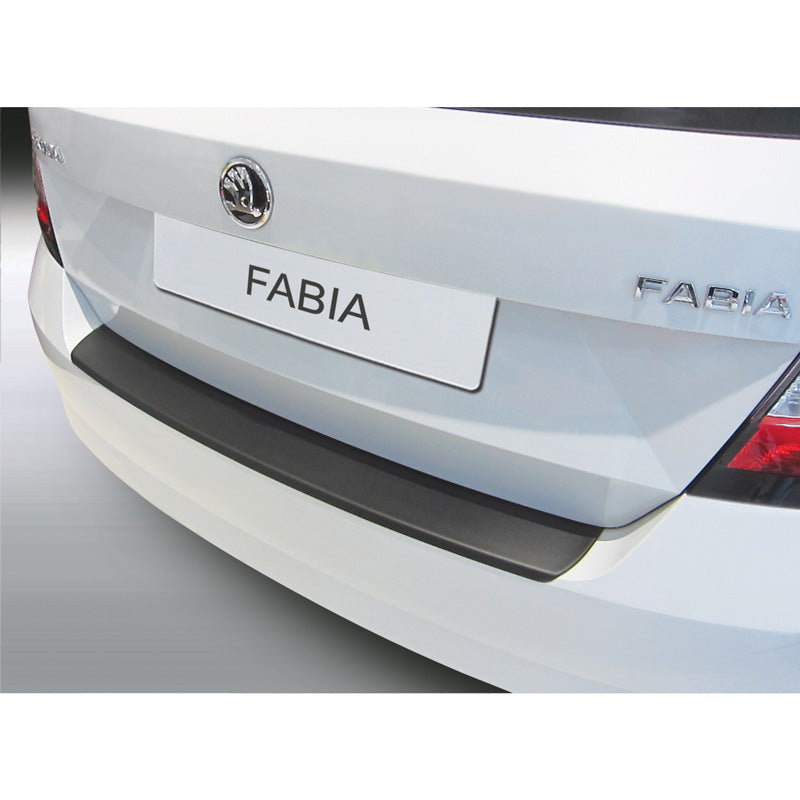 RGM, Rear bumper protector, ABS plastic, fits Skoda Fabia III 5 doors 11/2014-08/2021 Black
