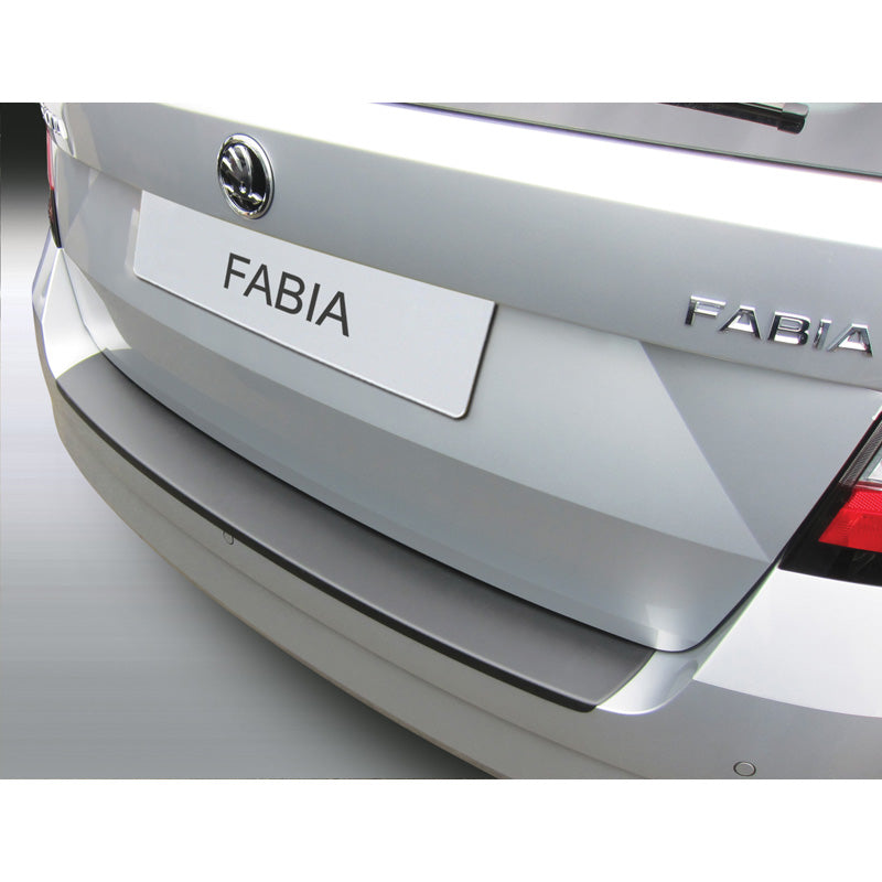 RGM, Rear Bumper Protector, ABS plastic, fits Skoda Fabia III Combi 11/2014-08/2021 Black