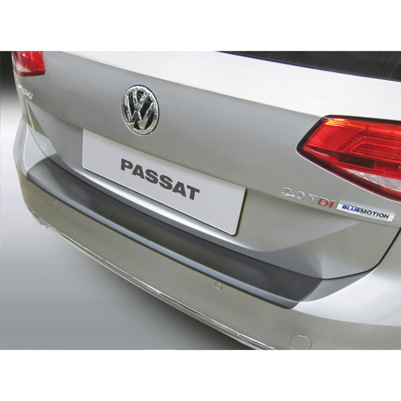 RGM, Rear bumper protector, ABS plastic, Fits Volkswagen Passat 3G Variant 2014-2019 Black