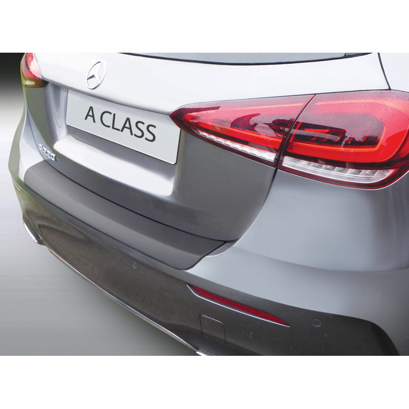 RGM, Rear bumper protector, ABS plastic, fits Mercedes A-Class W177 AMG-Line 2018- Black