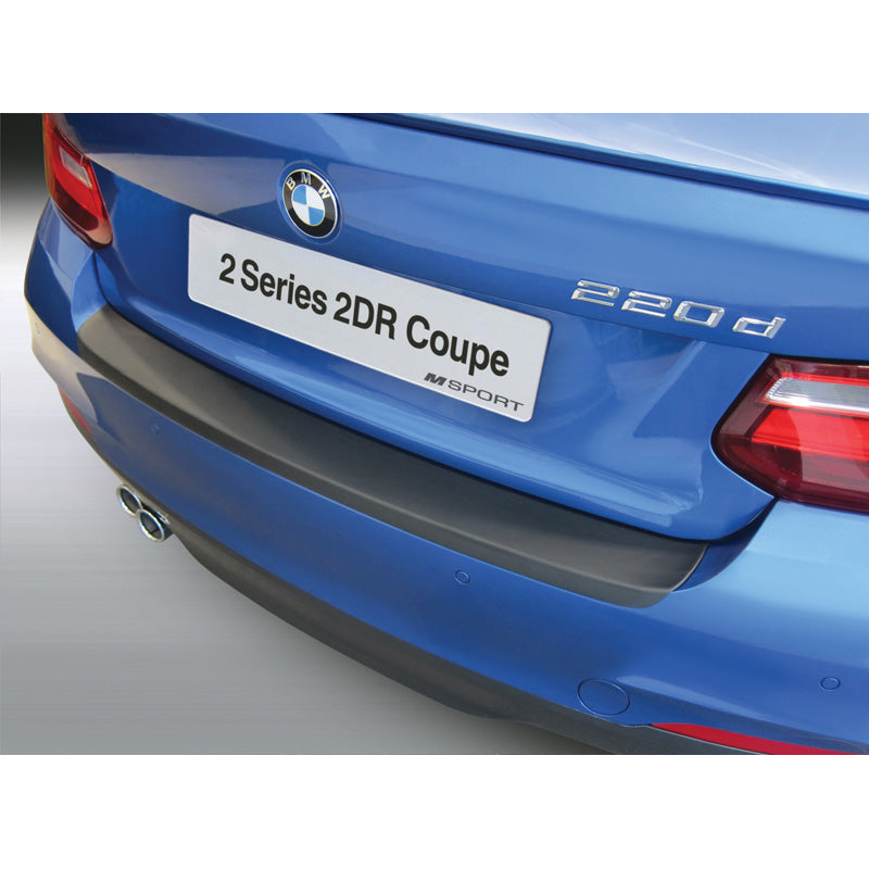 RGM, protège-pare-chocs arrière, plastique ABS, compatible avec BMW 2-Series F22 Coupe 'M-Sport' & M235i 4/2014- & Cabrio 3/2015- Noir