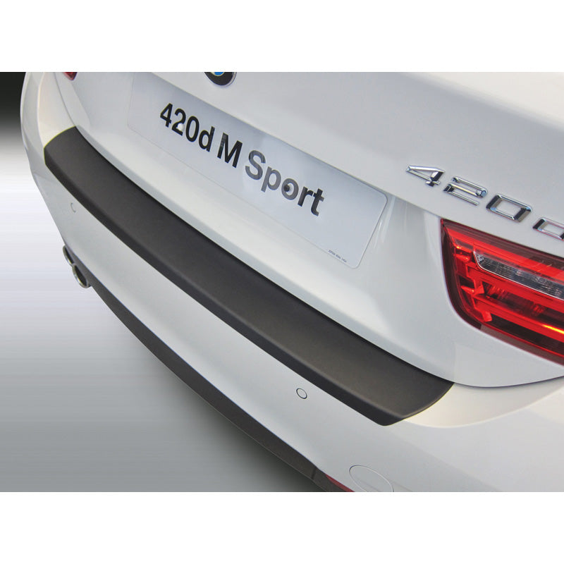 RGM, Rear bumper protector, ABS plastic, fits BMW 4-Series F36 Gran Coupe 4/2014- 'M-Sport' Black