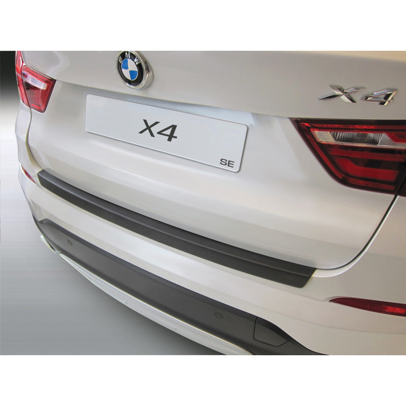 RGM, Protection de pare-chocs arrière, plastique ABS, convient pour BMW X4 F26 'SE' 2014-2018 Noir
