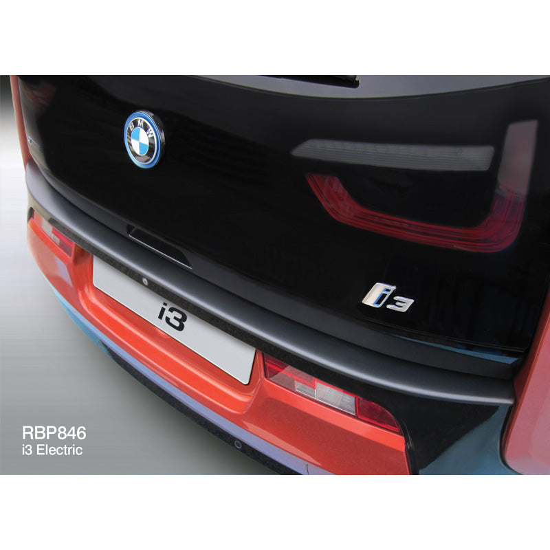 RGM, Protection de pare-chocs arrière, plastique ABS, convient pour BMW i3 2014-2017 Noir