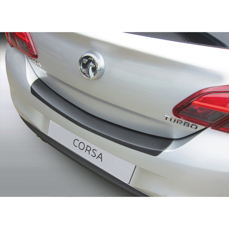 RGM, Rear bumper protector, ABS plastic, fits Opel Corsa E 3/5 doors 2015-2019 Black