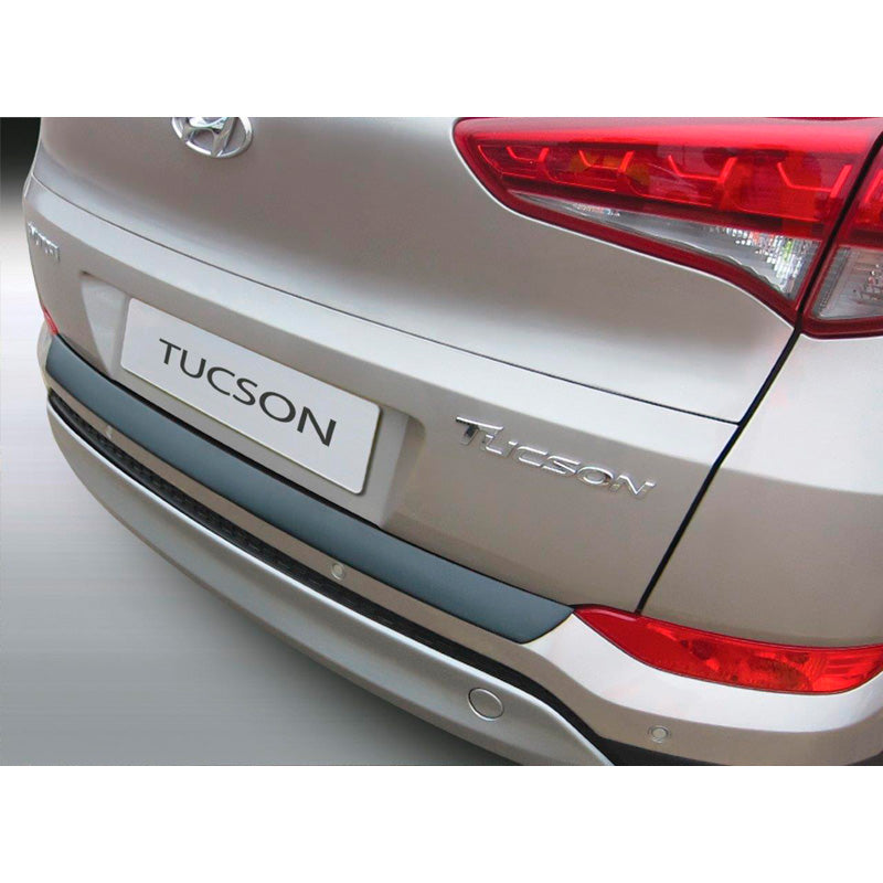 RGM, protège-pare-chocs arrière, plastique ABS, compatible avec Hyundai Tucson 8/2015-6/2018 noir