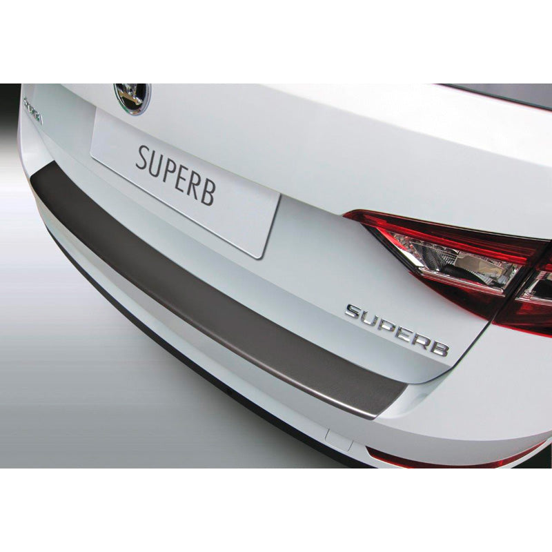 RGM, achterbumperbeschermer, ABS-kunststof, past op Skoda Superb Combi 9/2015- Zwart