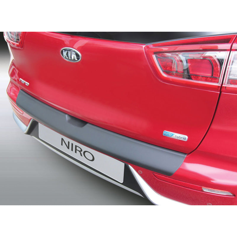 RGM, Rear bumper protector, ABS plastic, Fits Kia Niro 2016-2019 Black