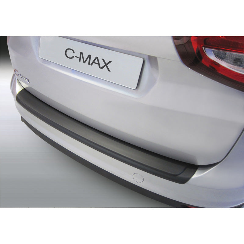 RGM, protège-pare-chocs arrière, plastique ABS, compatible avec Ford C-Max 2015-2019 Noir