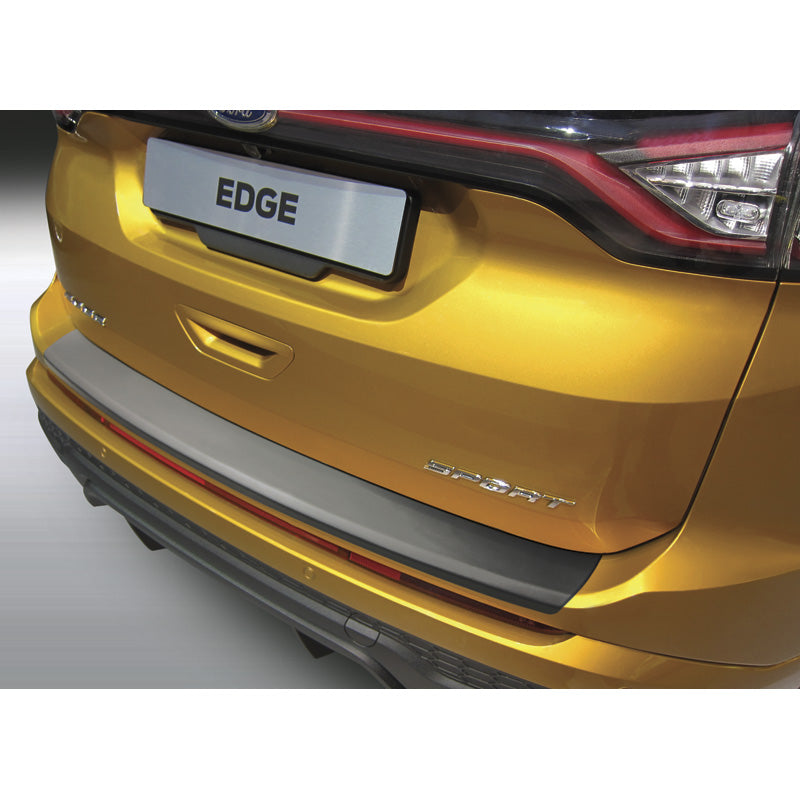 RGM, protège-pare-chocs arrière, plastique ABS, compatible avec Ford Edge 2016-2018 Noir
