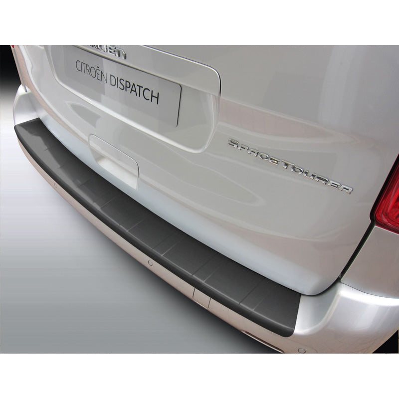 RGM, Rear Bumper Protector, ABS, Black 'Ribbed', Fits Citroën Jumpy, Peugeot Expert, Toyota Proace, Opel Vivaro, Fiat Scudo 2016-2022, 'Ribs'