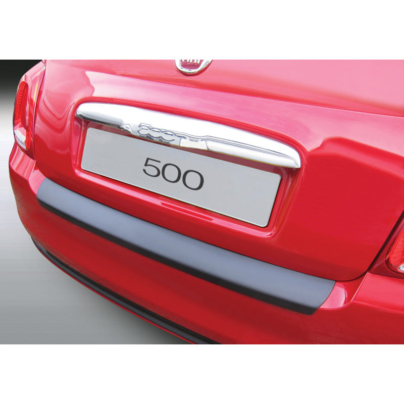 RGM, Protection de pare-chocs arrière, plastique ABS, compatible avec Fiat 500/500C 7/2015- Noir