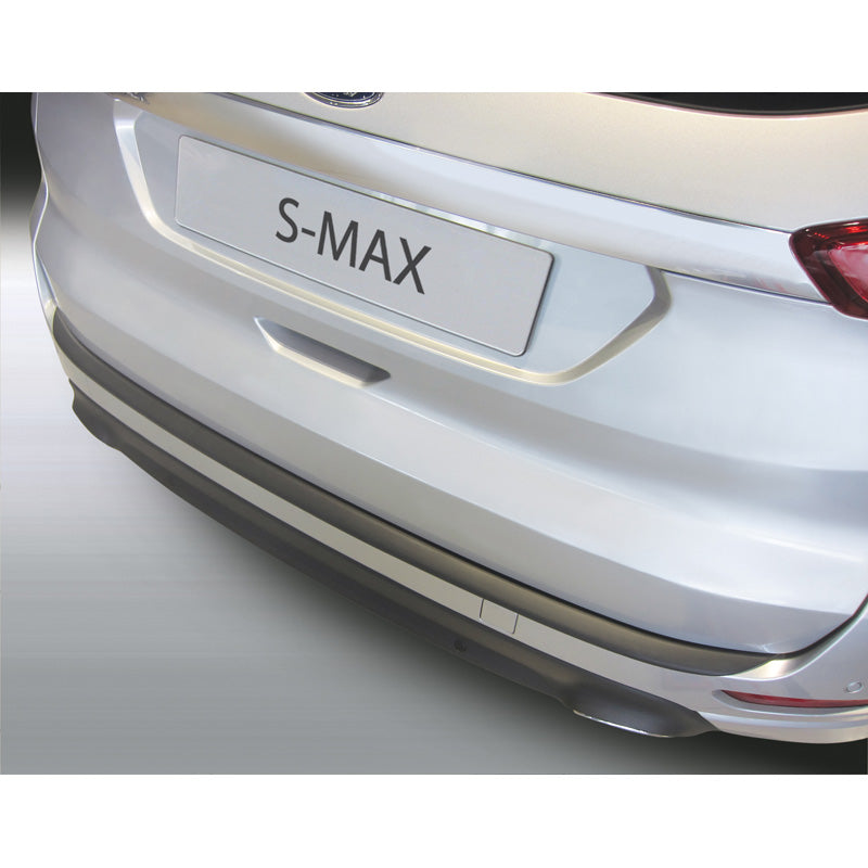 RGM, Rear bumper protector, ABS plastic, Fits Ford S-Max 9/2015- Black 'Ribbed'