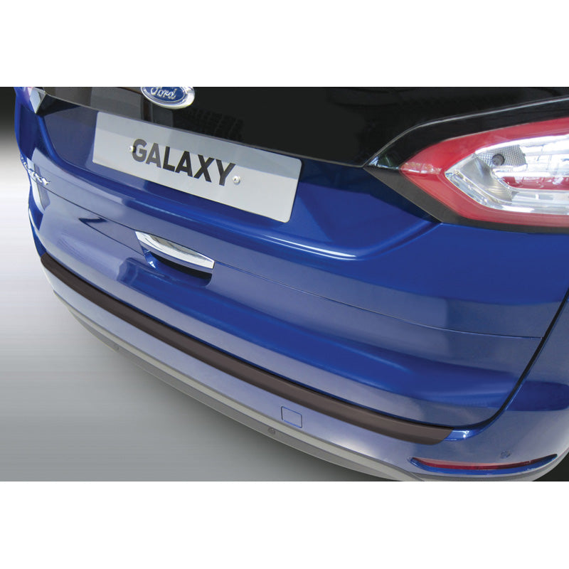 RGM, Achterbumperbeschermer, ABS-kunststof, past op Ford Galaxy 9/2015- Zwart 'Geribbeld'
