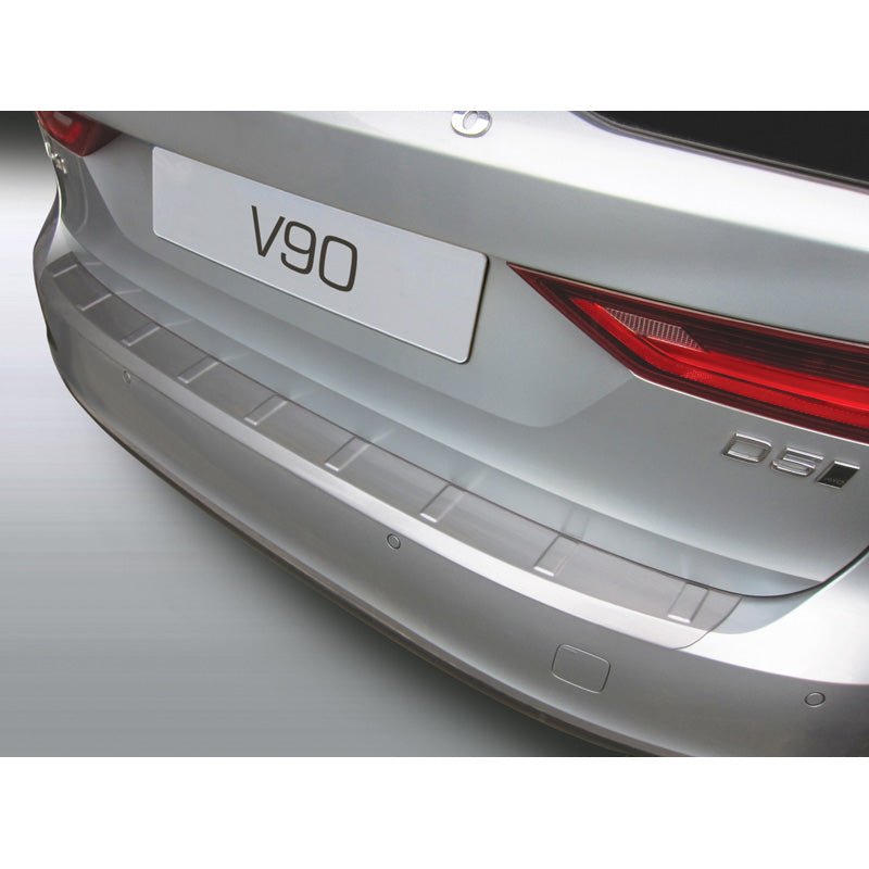 RGM, protection de pare-chocs arrière, plastique ABS, convient à Volvo V90 9/2016- Noir 'Strié'