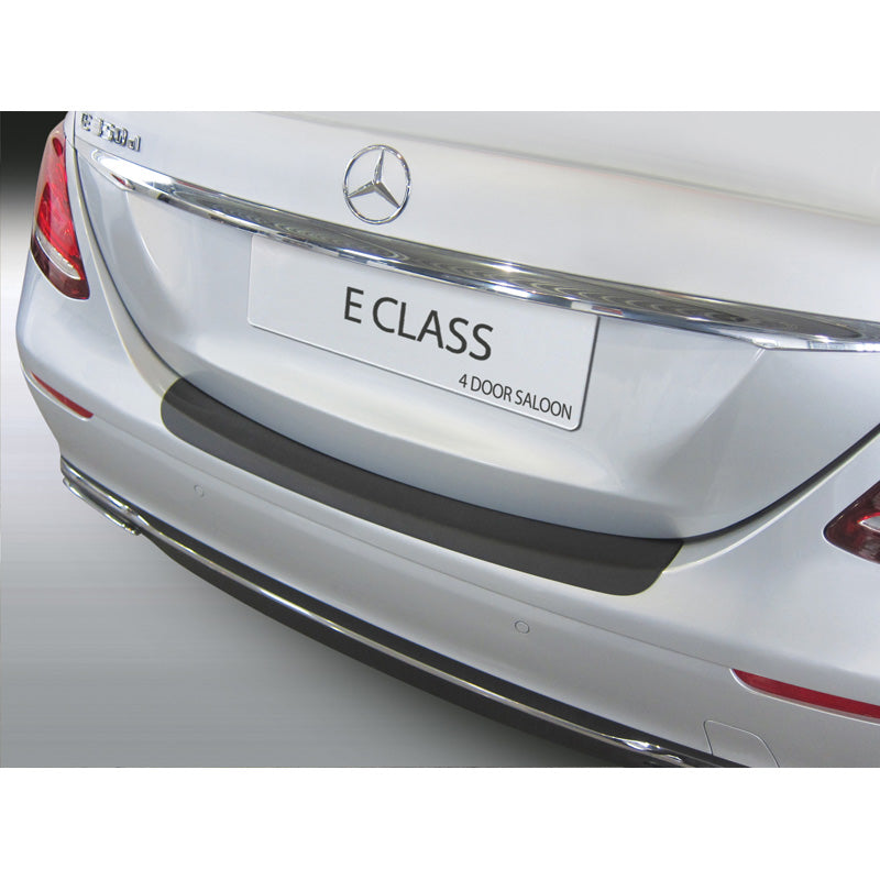 RGM, Rear bumper protector, ABS plastic, Fits Mercedes E-Class W213 Sedan 2016-2020 Black