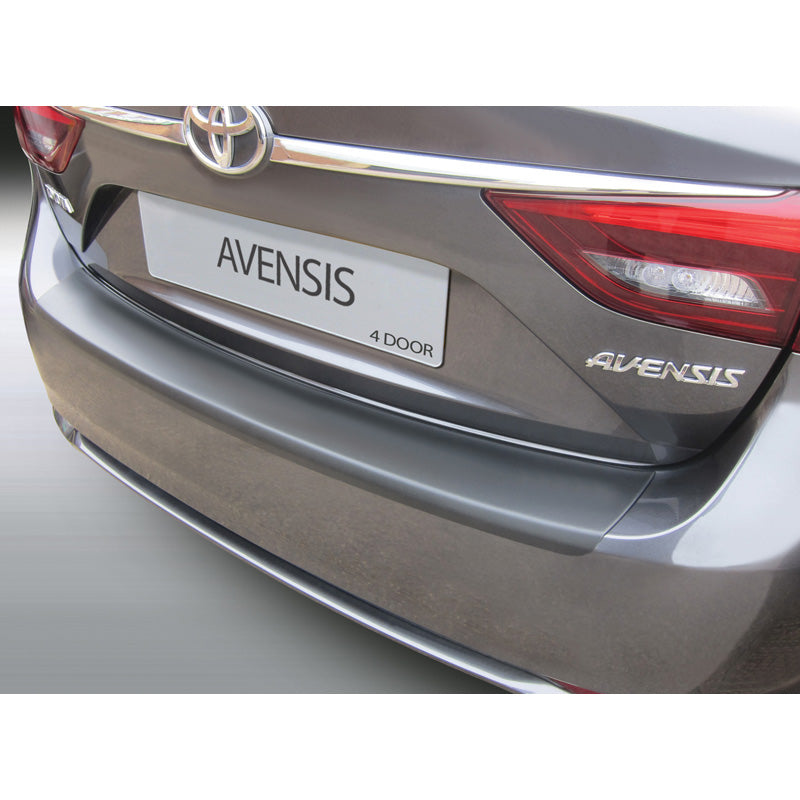 RGM, Rear bumper protector, ABS plastic, fits Toyota Avensis 4-doors 2015-2019 Black