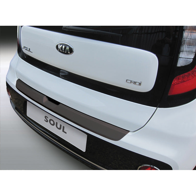 RGM, Rear bumper protector, ABS plastic, fits Kia Soul 10/2016-04/2019 Black
