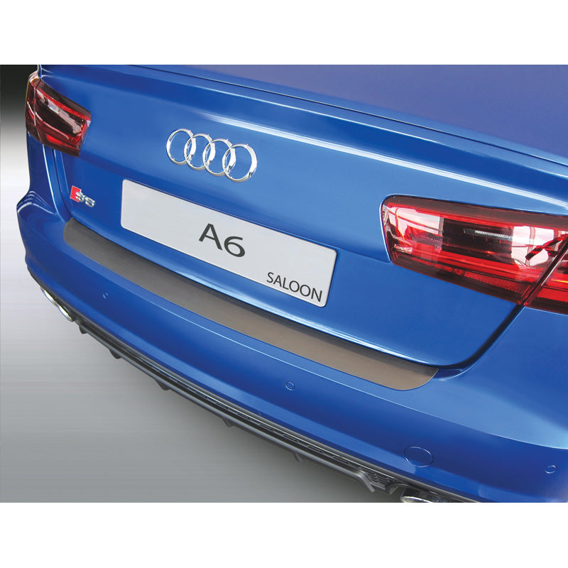 RGM, Achterbumperbeschermer, ABS plastic, past op Audi A6 Sedan 6/2016-5/2018 Black