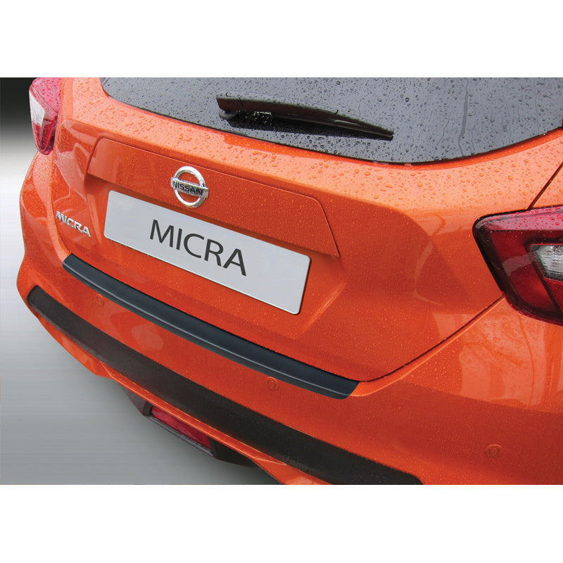 RGM, Rear bumper protector, ABS plastic, fits Nissan Micra K14 2017- Black