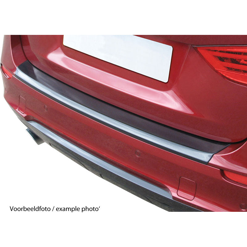 RGM, Achterbumperbeschermer, ABS kunststof, past op Fiat 500X 2/2015- Carbon Look 'Geribbeld'