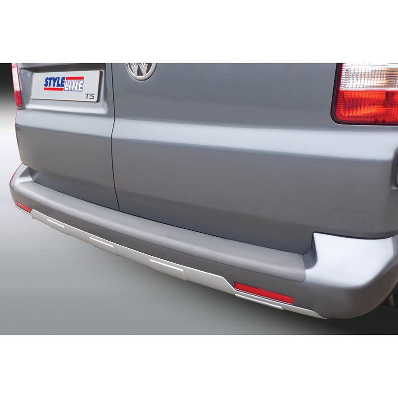 RGM, Achterbumper-sierlijst 'Skid-Plate', past op Volkswagen Transporter T5 Facelift 2010-2015 zilver (ABS)