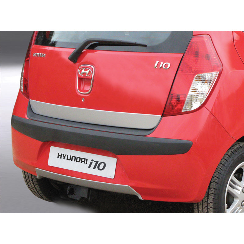 RGM, Rear bumper skirt (Diffuser), fits Hyundai i10 2008-2011 - silver (ABS)