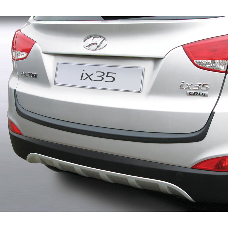 RGM, Rear bumper skirt (Diffusor), fits Hyundai ix35 3/2010- - silver (ABS)