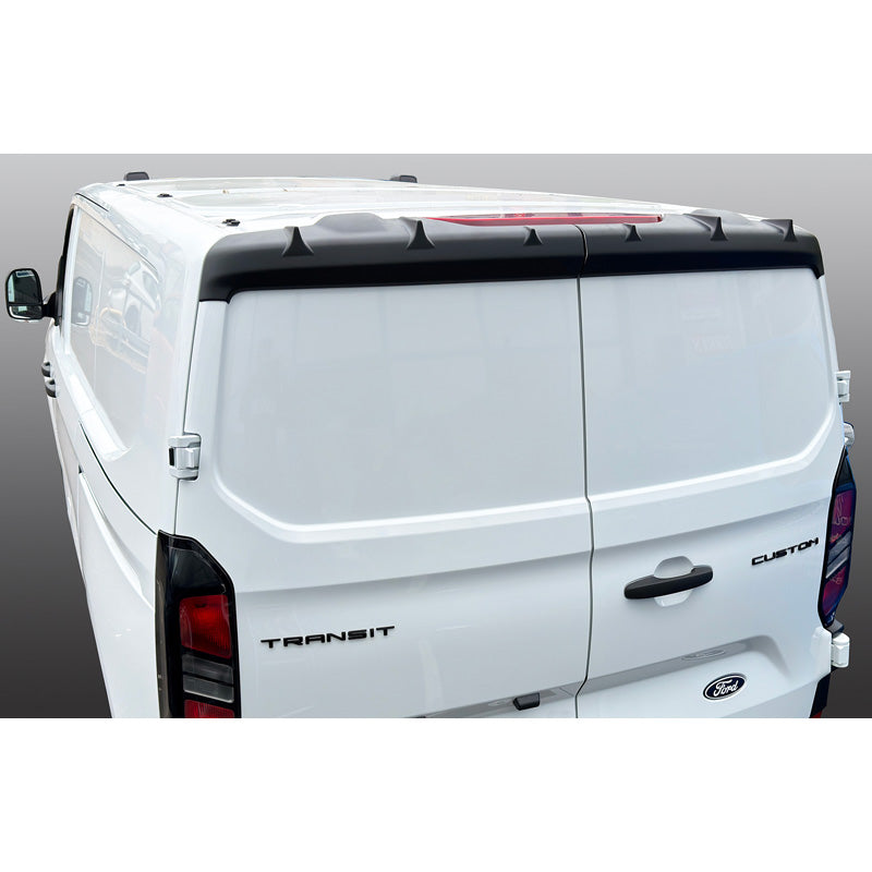 RGM, Roof Spoiler, Black ABS, Fits Ford Transit Custom / Tourneo Custom (V710) 2023- & Volkswagen Transporter T7 2024- (models with rear doors)