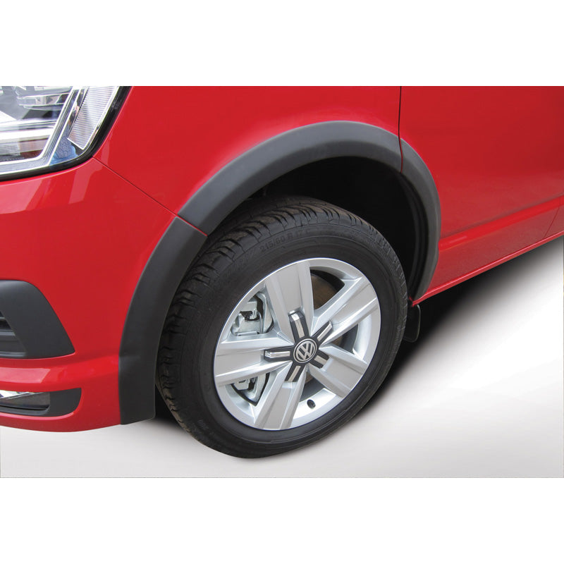 RGM, Set Wheel arch extensions, Fits Volkswagen Transporter T5 2003-2015 Short Wheel Base - double sliding doors - Black