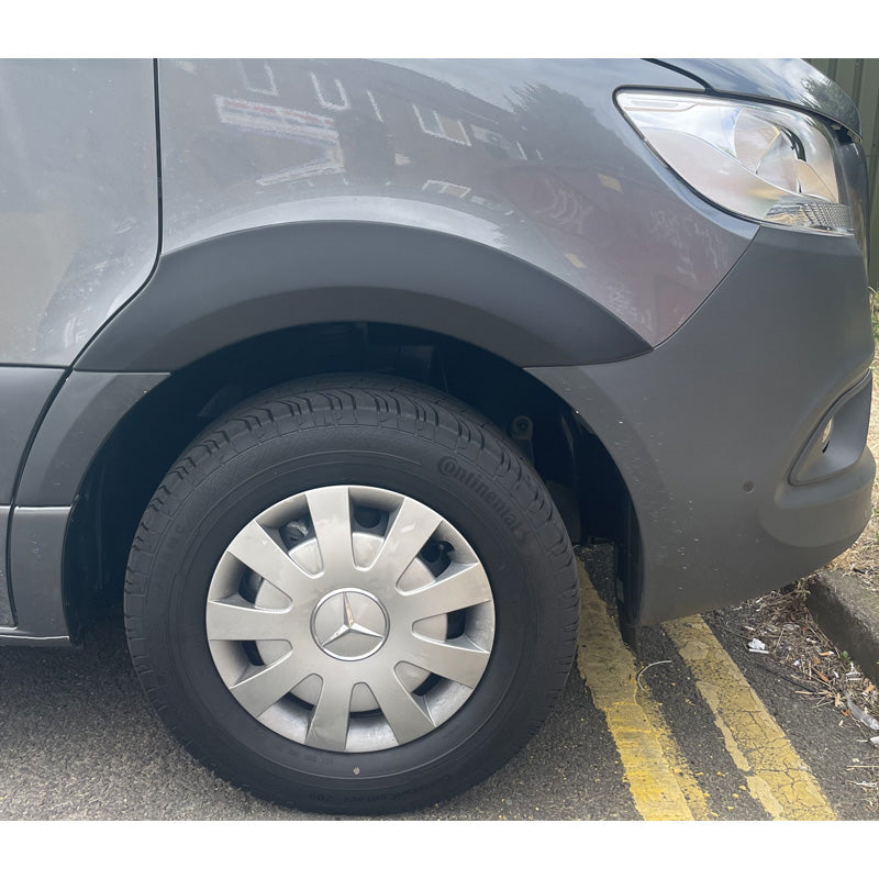 RGM, Set wheel arch extensions, fits Mercedes Sprinter 2018- (Short & Long wheel base) - Black