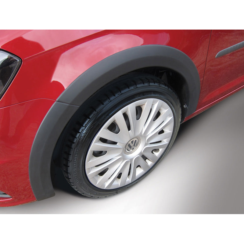 RGM, Set wheel arch extensions, fits Volkswagen Caddy 2015- (Short wheel base) - left sliding door - Black