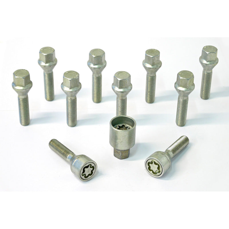 H&R, Wielboutenset met conische kop M12x1.50 - lengte 30mm - 10 stuks - incl. slotbouten