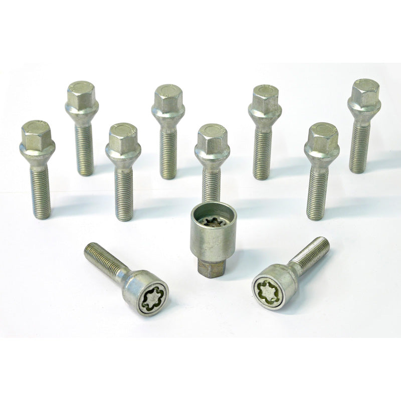 H&R, wielboutenset kegelkop M12x1.50 - lengte 43mm - 10 stuks - incl. wielsloten
