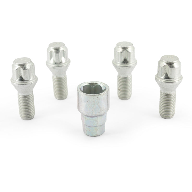 H&R, kit d'antivols de roue M14x1.50x26mm conique - 4 boulons antivol de roue avec adaptateur
