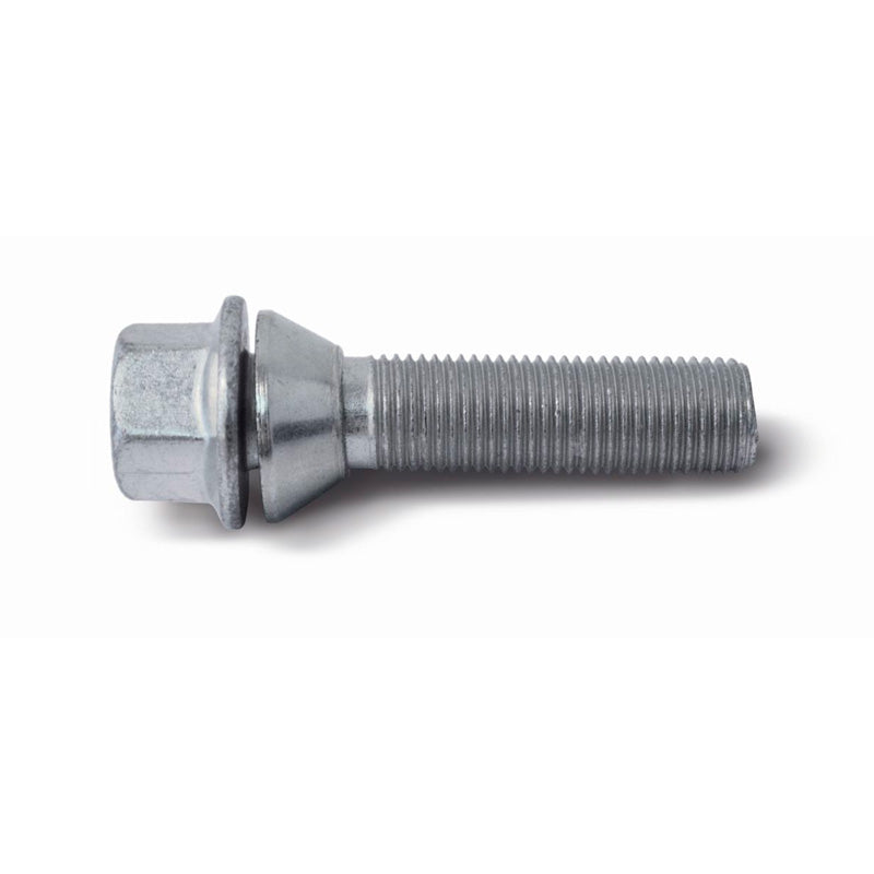 H&R, Boulon de roue à tête conique avec cône mobile M14x1.50 - longueur 40mm (par ex., compatible avec BMW, Volvo)
