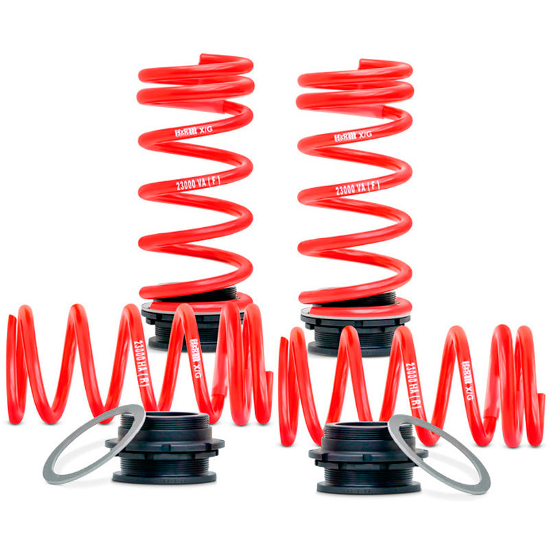 H&R, Height Adjustable Spring System, convient à Volkswagen Golf VIII 1.4 e-Hybrid y compris GTE & Seat/Cupra Leon (KL) 1.4 e-Hybrid & Audi A3 40/45 TFSIe (2WD) 2020- - FA35-50/RA30-50mm - à partir de 1001kg FA-Load (Multilink)