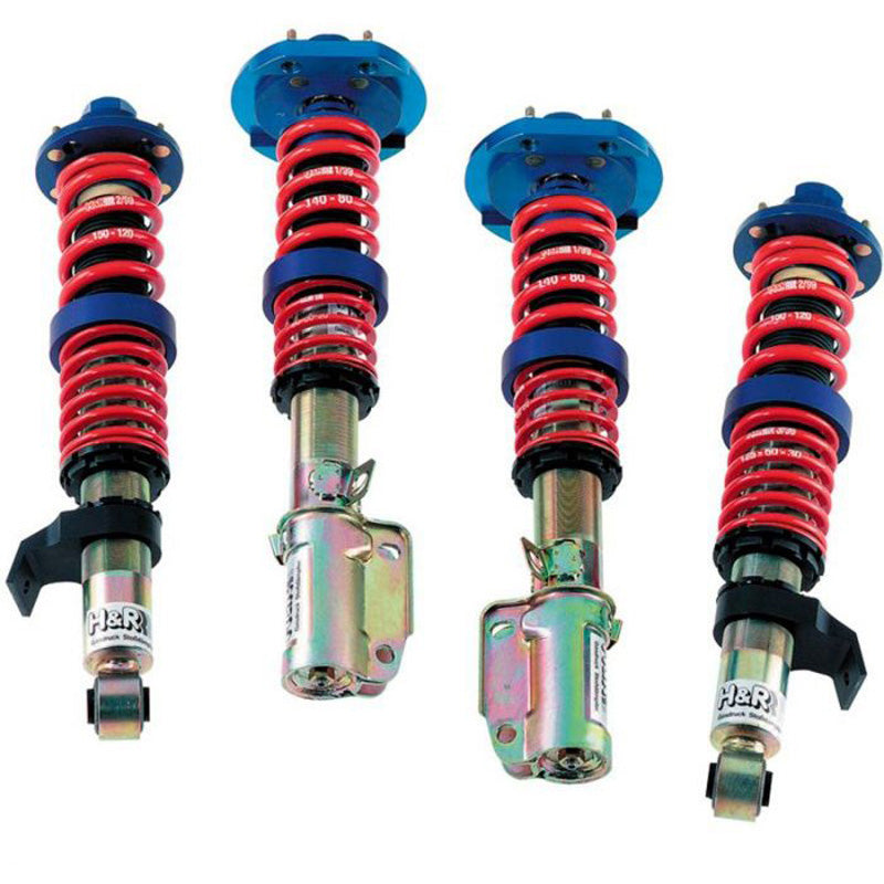 H&R, Coilover Suspension, Monotube, fits Volkswagen Golf VIII (CD) 1.4 eHybrid/GTE & Seat & Cupra Leon (KL) 1.4 e-Hybrid (HB) & Audi A3 40/45 TFSIe Sedan/SB (2020-) FA40-60/RA45-70mm (FA-Load from 1001kg) including shut-off kit (Multilink)